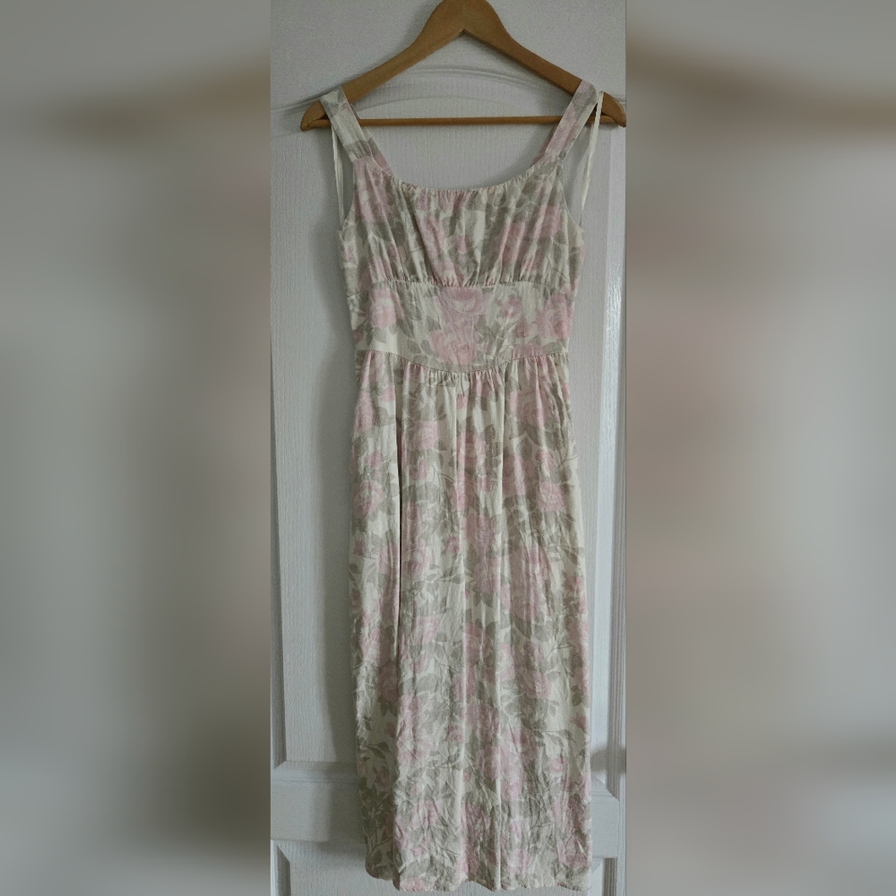 Cottagecore Linen Dress
